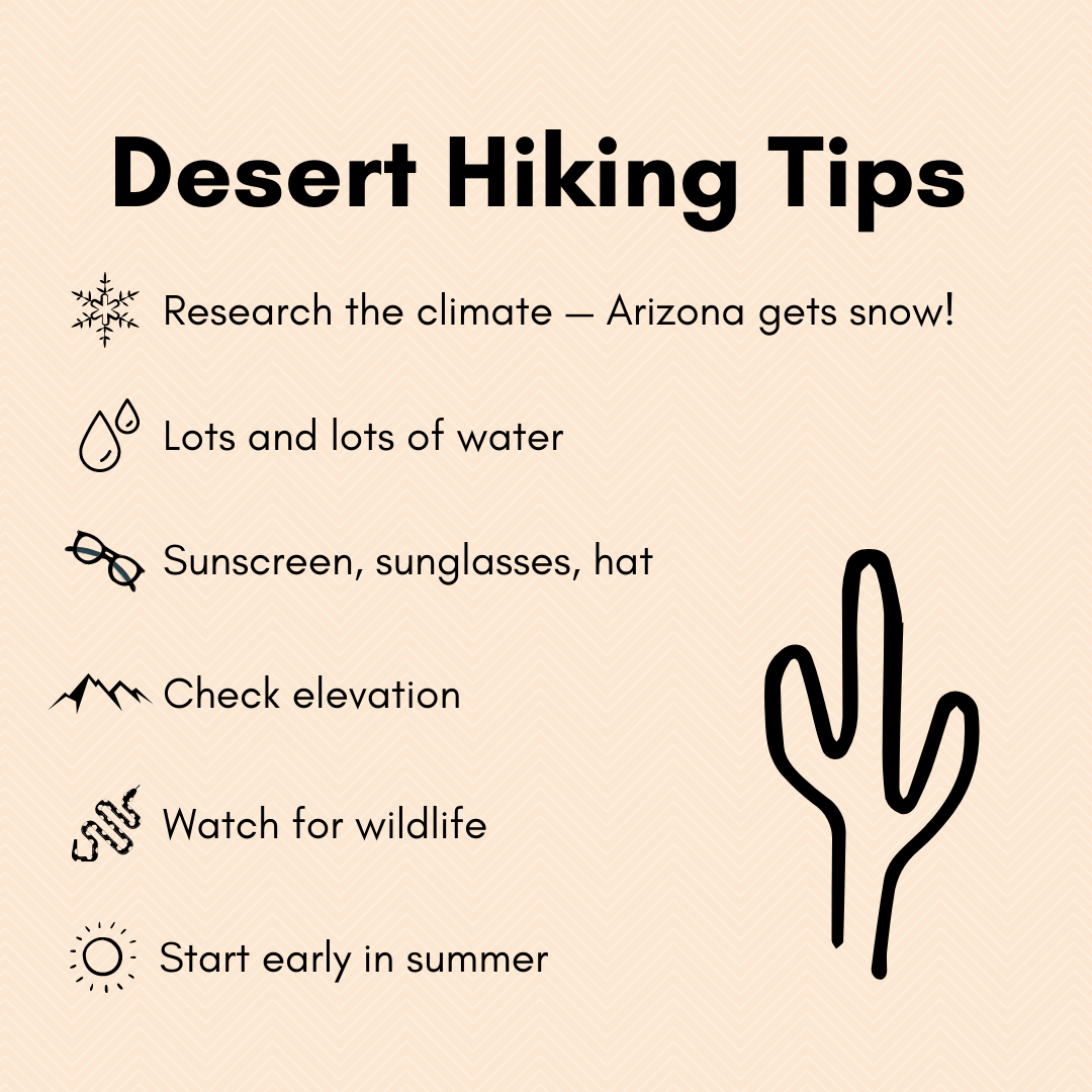 Desert hiking tips 2025
